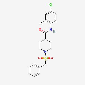 1-(benzylsulfonyl)-N-(4-chloro-2-methylphenyl)piperidine-4-carboxamide