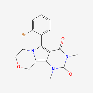 8-(2-bromophenyl)-3,5-dimethyl-12-oxa-3,5,9-triazatricyclo[7.4.0.02,7]trideca-1,7-diene-4,6-dione