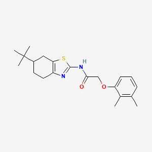 molecular formula C21H28N2O2S B11338540 N-(6-tert-butyl-4,5,6,7-tetrahydro-1,3-benzothiazol-2-yl)-2-(2,3-dimethylphenoxy)acetamide 