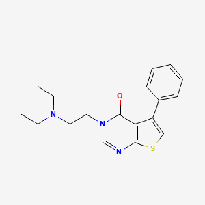 3-[2-(diethylamino)ethyl]-5-phenylthieno[2,3-d]pyrimidin-4(3H)-one