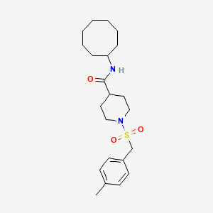 N-cyclooctyl-1-[(4-methylbenzyl)sulfonyl]piperidine-4-carboxamide