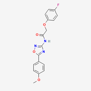 molecular formula C17H14FN3O4 B11338685 2-(4-fluorophenoxy)-N-[5-(4-methoxyphenyl)-1,2,4-oxadiazol-3-yl]acetamide 