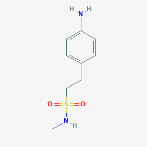 molecular formula C9H14N2O2S B113387 4-氨基-N-甲基苯乙烷磺酰胺 CAS No. 98623-16-6