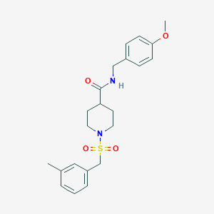 N-(4-methoxybenzyl)-1-[(3-methylbenzyl)sulfonyl]piperidine-4-carboxamide