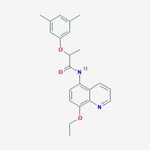 molecular formula C22H24N2O3 B11338723 2-(3,5-dimethylphenoxy)-N-(8-ethoxyquinolin-5-yl)propanamide 