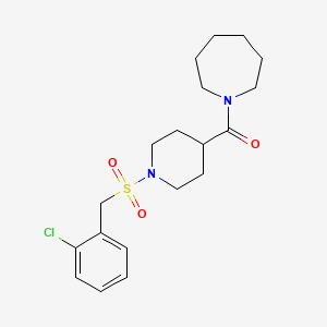 Azepan-1-yl{1-[(2-chlorobenzyl)sulfonyl]piperidin-4-yl}methanone