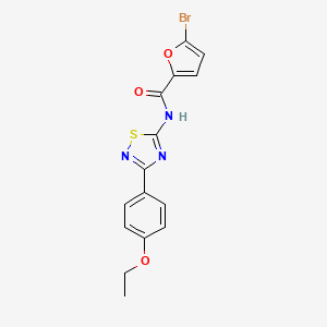 molecular formula C15H12BrN3O3S B11338762 5-bromo-N-[3-(4-ethoxyphenyl)-1,2,4-thiadiazol-5-yl]furan-2-carboxamide 