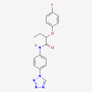 2-(4-fluorophenoxy)-N-[4-(1H-tetrazol-1-yl)phenyl]butanamide