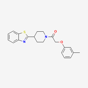 1-[4-(1,3-Benzothiazol-2-yl)piperidin-1-yl]-2-(3-methylphenoxy)ethanone