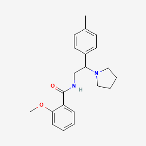 2-methoxy-N-[2-(4-methylphenyl)-2-(pyrrolidin-1-yl)ethyl]benzamide