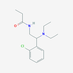 molecular formula C15H23ClN2O B11338875 N-[2-(2-chlorophenyl)-2-(diethylamino)ethyl]propanamide 