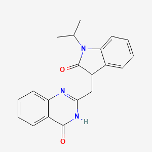 2-((1-isopropyl-2-oxoindolin-3-yl)methyl)quinazolin-4(3H)-one