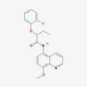 2-(2-fluorophenoxy)-N-(8-methoxyquinolin-5-yl)butanamide