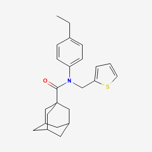 N-(4-Ethylphenyl)-N-[(thiophen-2-YL)methyl]adamantane-1-carboxamide