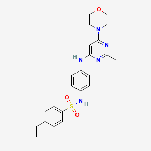 4-ethyl-N-(4-((2-methyl-6-morpholinopyrimidin-4-yl)amino)phenyl)benzenesulfonamide