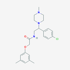 N-[2-(4-chlorophenyl)-2-(4-methylpiperazin-1-yl)ethyl]-2-(3,5-dimethylphenoxy)acetamide