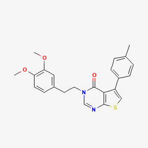 3-[2-(3,4-dimethoxyphenyl)ethyl]-5-(4-methylphenyl)thieno[2,3-d]pyrimidin-4(3H)-one