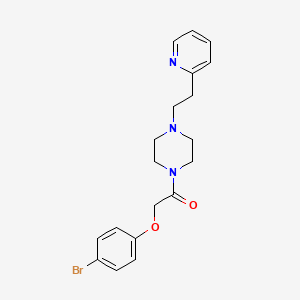 2-(4-Bromophenoxy)-1-{4-[2-(pyridin-2-yl)ethyl]piperazin-1-yl}ethanone