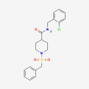 molecular formula C20H23ClN2O3S B11339014 1-(benzylsulfonyl)-N-(2-chlorobenzyl)piperidine-4-carboxamide 