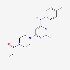 1-(4-(2-Methyl-6-(p-tolylamino)pyrimidin-4-yl)piperazin-1-yl)butan-1-one