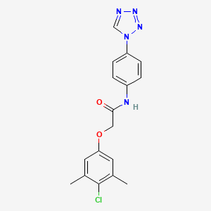 2-(4-chloro-3,5-dimethylphenoxy)-N-[4-(1H-tetrazol-1-yl)phenyl]acetamide