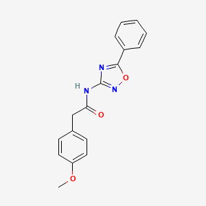 2-(4-methoxyphenyl)-N-(5-phenyl-1,2,4-oxadiazol-3-yl)acetamide