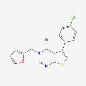 5-(4-chlorophenyl)-3-(furan-2-ylmethyl)thieno[2,3-d]pyrimidin-4(3H)-one