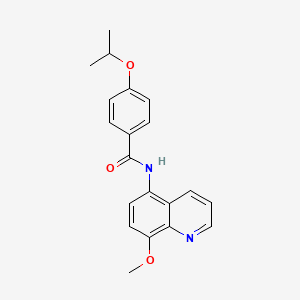 N-(8-methoxyquinolin-5-yl)-4-(propan-2-yloxy)benzamide