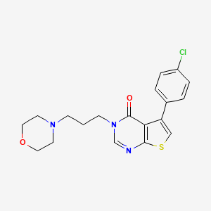 5-(4-chlorophenyl)-3-[3-(morpholin-4-yl)propyl]thieno[2,3-d]pyrimidin-4(3H)-one