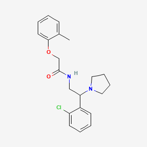 N-[2-(2-chlorophenyl)-2-(pyrrolidin-1-yl)ethyl]-2-(2-methylphenoxy)acetamide