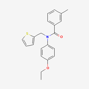 N-(4-ethoxyphenyl)-3-methyl-N-(thiophen-2-ylmethyl)benzamide