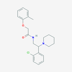 N-[2-(2-chlorophenyl)-2-(piperidin-1-yl)ethyl]-2-(2-methylphenoxy)acetamide