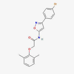 N-[3-(4-bromophenyl)-1,2-oxazol-5-yl]-2-(2,6-dimethylphenoxy)acetamide