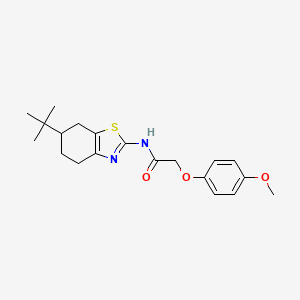 N-(6-tert-butyl-4,5,6,7-tetrahydro-1,3-benzothiazol-2-yl)-2-(4-methoxyphenoxy)acetamide