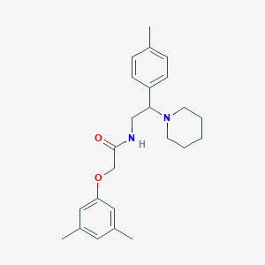 2-(3,5-dimethylphenoxy)-N-[2-(4-methylphenyl)-2-(piperidin-1-yl)ethyl]acetamide