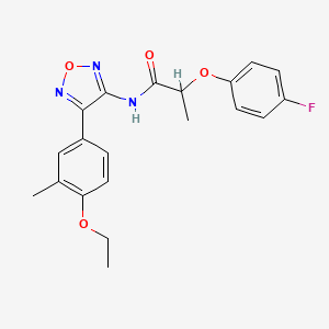 N-[4-(4-ethoxy-3-methylphenyl)-1,2,5-oxadiazol-3-yl]-2-(4-fluorophenoxy)propanamide