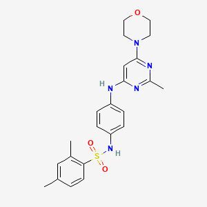 2,4-dimethyl-N-(4-((2-methyl-6-morpholinopyrimidin-4-yl)amino)phenyl)benzenesulfonamide