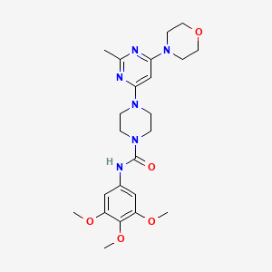 4-(2-methyl-6-morpholinopyrimidin-4-yl)-N-(3,4,5-trimethoxyphenyl)piperazine-1-carboxamide