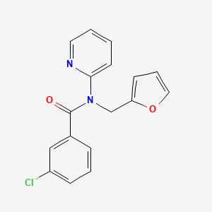 3-chloro-N-(furan-2-ylmethyl)-N-(pyridin-2-yl)benzamide