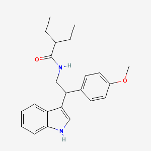 2-ethyl-N-[2-(1H-indol-3-yl)-2-(4-methoxyphenyl)ethyl]butanamide