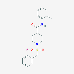 1-[(2-fluorobenzyl)sulfonyl]-N-(2-methylphenyl)piperidine-4-carboxamide