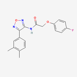 N-[4-(3,4-dimethylphenyl)-1,2,5-oxadiazol-3-yl]-2-(4-fluorophenoxy)acetamide