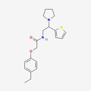 2-(4-ethylphenoxy)-N-[2-(pyrrolidin-1-yl)-2-(thiophen-2-yl)ethyl]acetamide