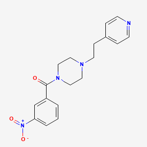 (3-Nitrophenyl){4-[2-(pyridin-4-yl)ethyl]piperazin-1-yl}methanone