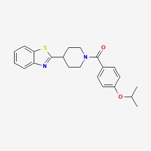 (4-(Benzo[d]thiazol-2-yl)piperidin-1-yl)(4-isopropoxyphenyl)methanone