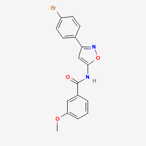 molecular formula C17H13BrN2O3 B11339498 N-[3-(4-bromophenyl)-1,2-oxazol-5-yl]-3-methoxybenzamide 