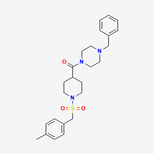 (4-Benzylpiperazin-1-yl){1-[(4-methylbenzyl)sulfonyl]piperidin-4-yl}methanone