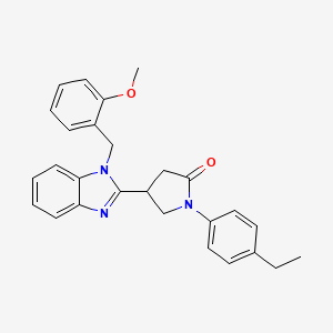 1-(4-ethylphenyl)-4-[1-(2-methoxybenzyl)-1H-benzimidazol-2-yl]pyrrolidin-2-one