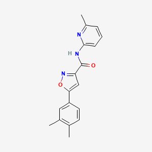 5-(3,4-dimethylphenyl)-N-(6-methylpyridin-2-yl)-1,2-oxazole-3-carboxamide