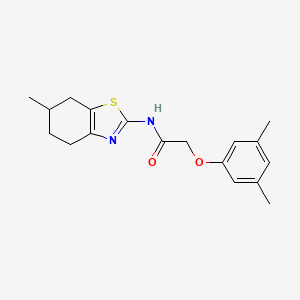 2-(3,5-dimethylphenoxy)-N-(6-methyl-4,5,6,7-tetrahydro-1,3-benzothiazol-2-yl)acetamide